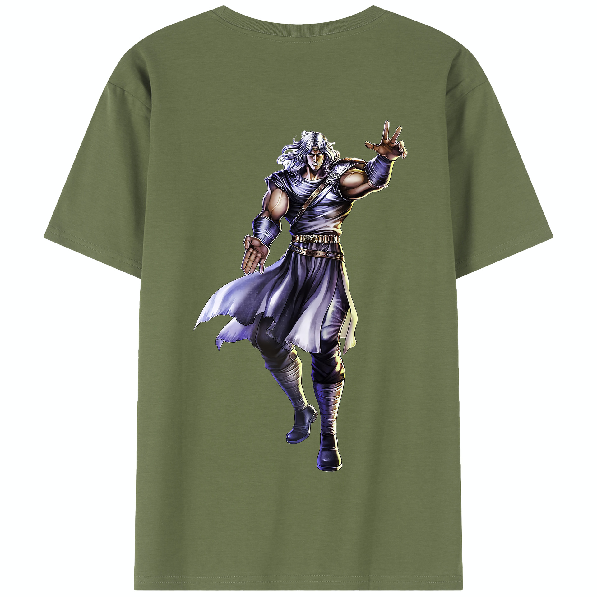（画像用） 北斗の拳 Fist of the North Star 綿100％半袖Tシャツ（背面プリント）